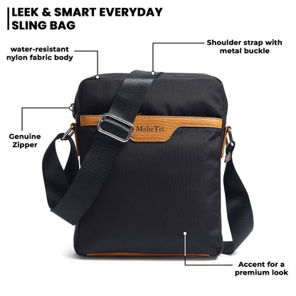 Mark Canvas Side Messenger Bag by Classy Leather Bags