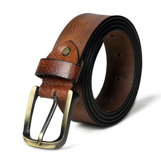 Eden Tan Men's Leather Belt by Classy Leather Bags