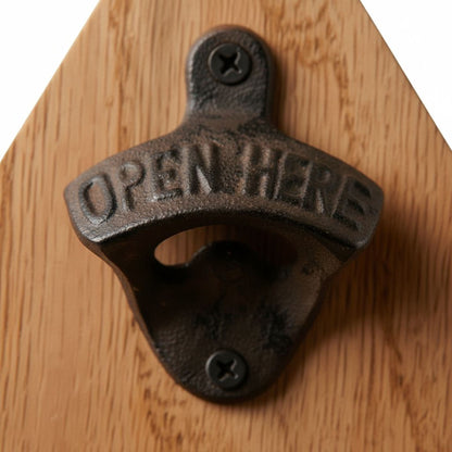 Personalized Motorcycle Wood Sign - Motorcycle Gift for him - Rustic Beer Bottle Opener by Joyful Moose