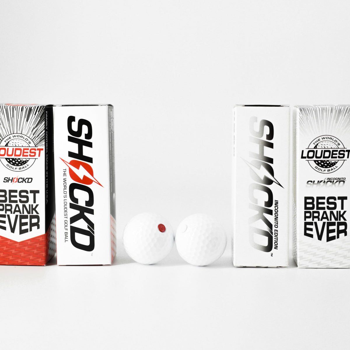 MEGA PACK (4 Red + 4 White) - SHOCK'D Golf Balls by SHOCK'D Golf Balls
