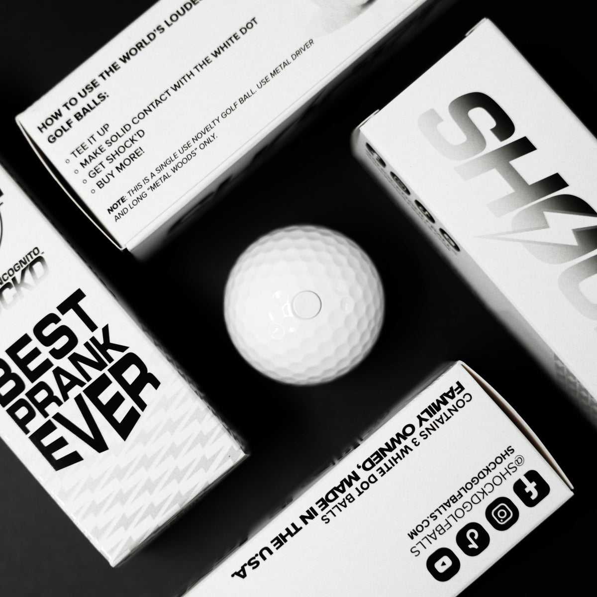 SHOCK'D Golf Balls by SHOCK'D Golf Balls