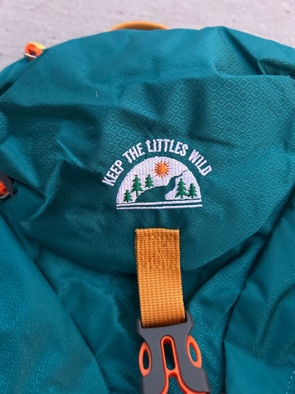 Kid’s (Ages 2 to 7) Teal Hiking Pack - Water Bladder Compatible Backpack for Young Hikers by Keep the Littles Wild