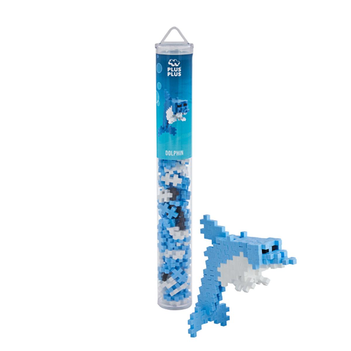 Plus Plus Construction Toy, Yunus 100 Piece Set - Reusable Building Blocks for Creative Play by Beauty Care Bag