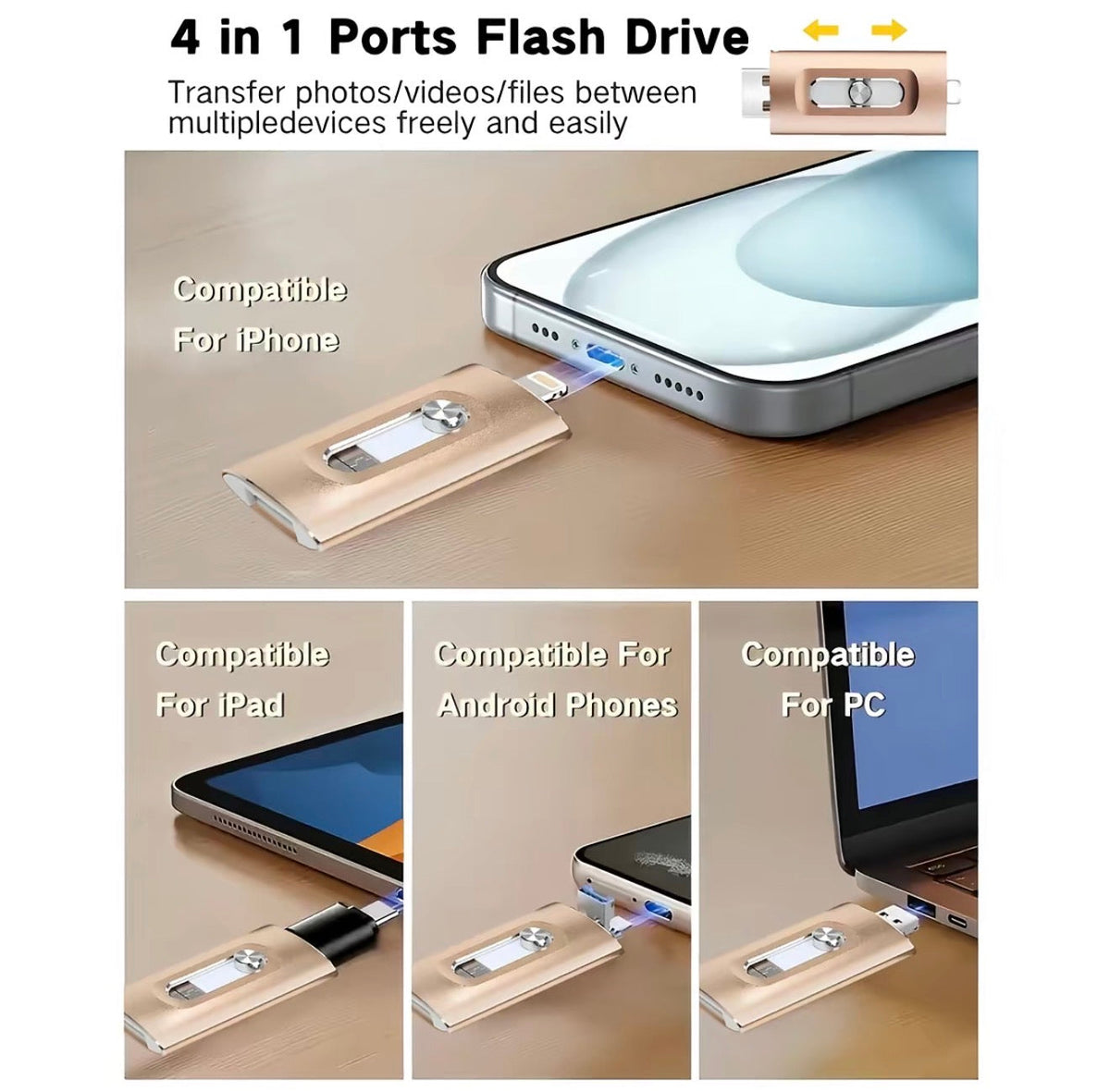 FlexiDrive 4-in-1 Flash Drive by V.I.P Digital Presence