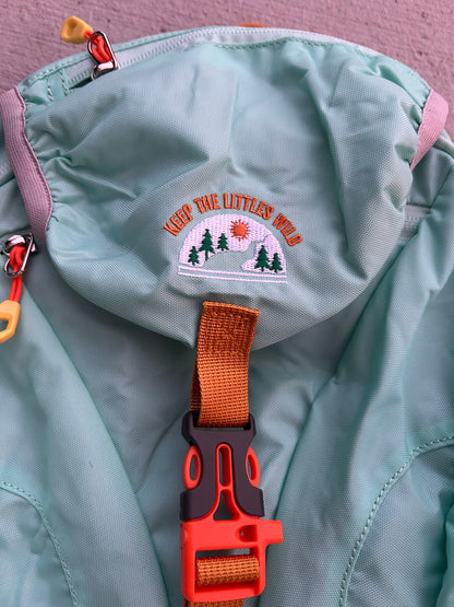 Kid’s (Ages 2 to 7) light blue Hiking Pack - Water Bladder System Compatible for Young Hikers by Keep the Littles Wild