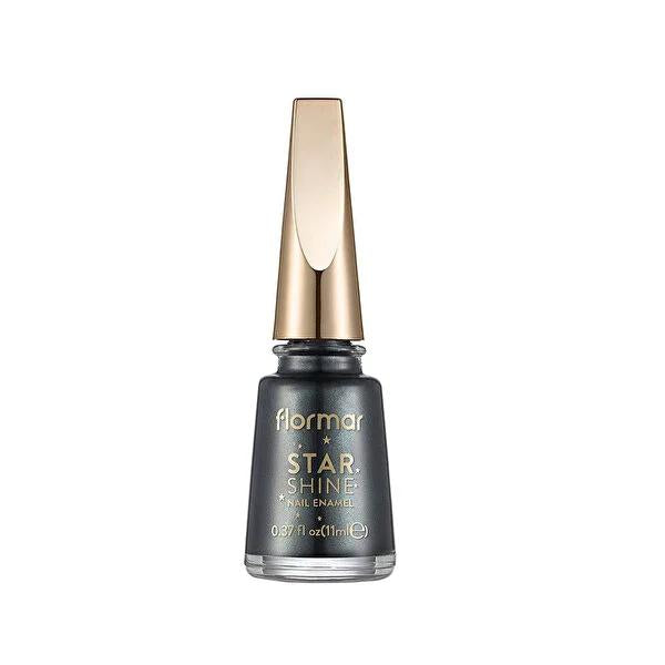 Flormar Star Shine Nail Polish - Dark Romance, High Pigment, Long Lasting Metallic Finish by Beauty Care Bag