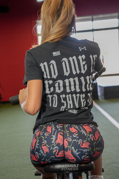 No One Is Coming To Save You - Premium Tee by Tango Charlie Apparel