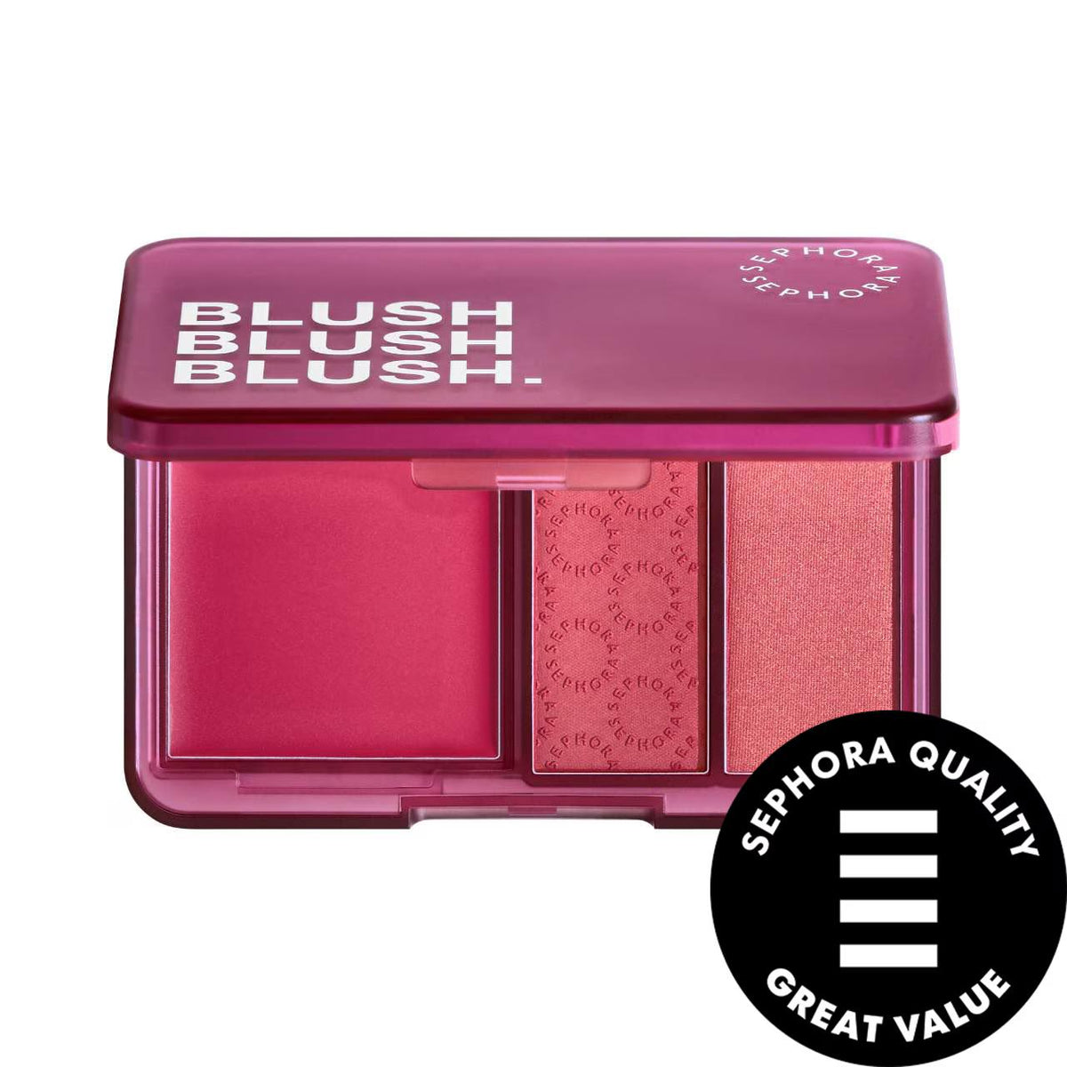 Blush Blush Blush cream, matte and shimmer blush palette
