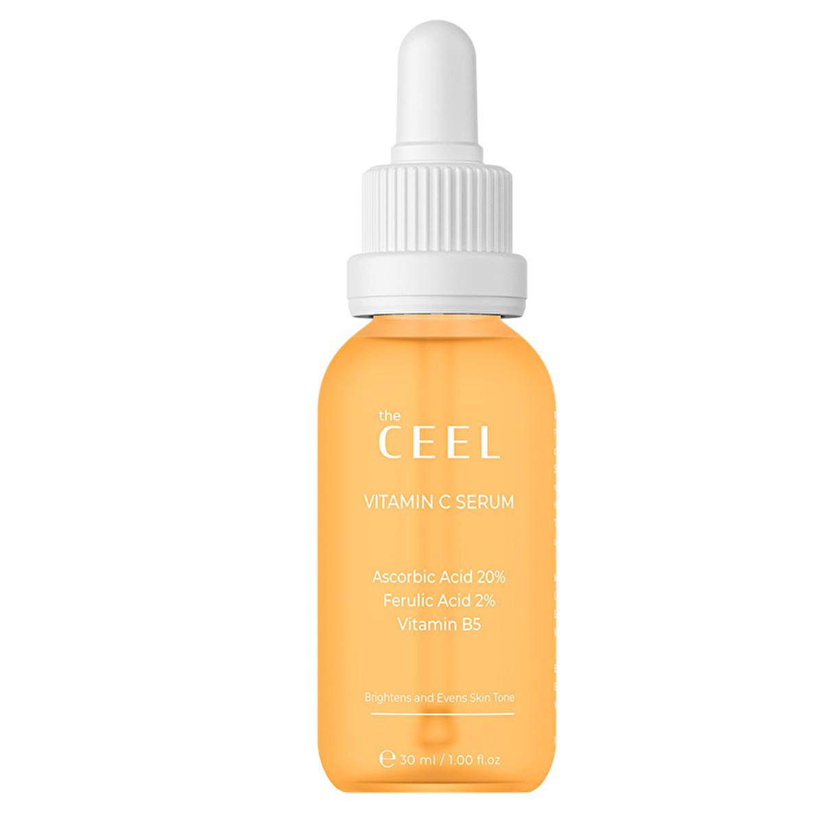 The Ceel Vitamin C Serum: 20% Ascorbic Acid - Brighten, Rejuvenate & Reduce Dark Spots | Glutathione & Ferulic Acid for Luminous Skin Complexion by Beauty Care Bag