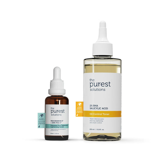 The Purest Solutions Skincare Set for Oily & Combination Skin - Blackhead Prevention & Clearer Skin Solution by Beauty Care Bag