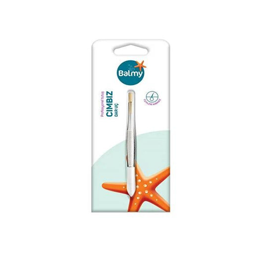 Balmy Precision Tweezers - Narrow Tip for Eyebrow and Bikini Line Grooming by Beauty Care Bag