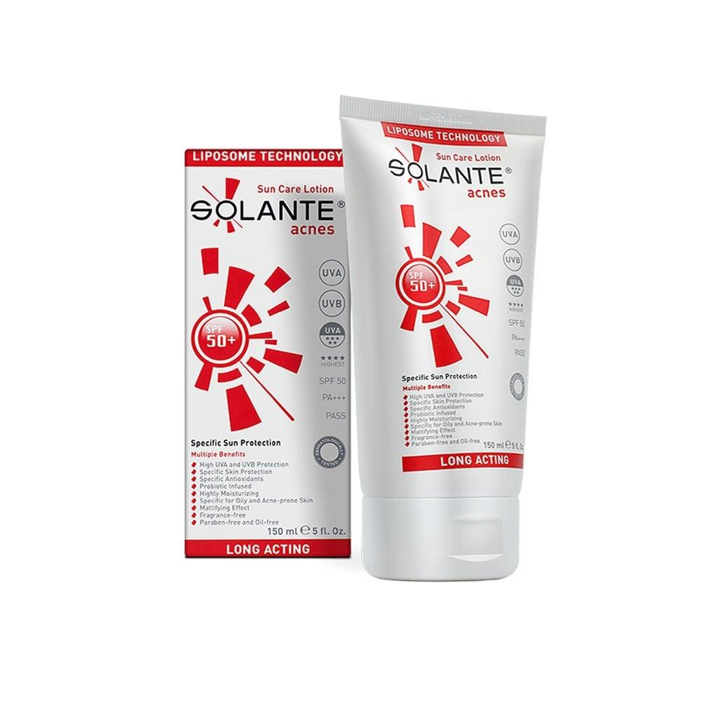 Solante Acnes SPF 50+ sunscreen lotion, 150ml