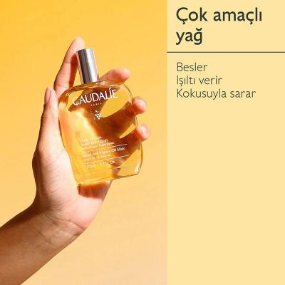 Caudalie Soleil des Vignes Body Oil: Vegan & Non-Greasy Formula for Radiant Skin, Infused with Argan, Shea & Grape Seed Oils - 1.69 fl oz by Beauty Care Bag