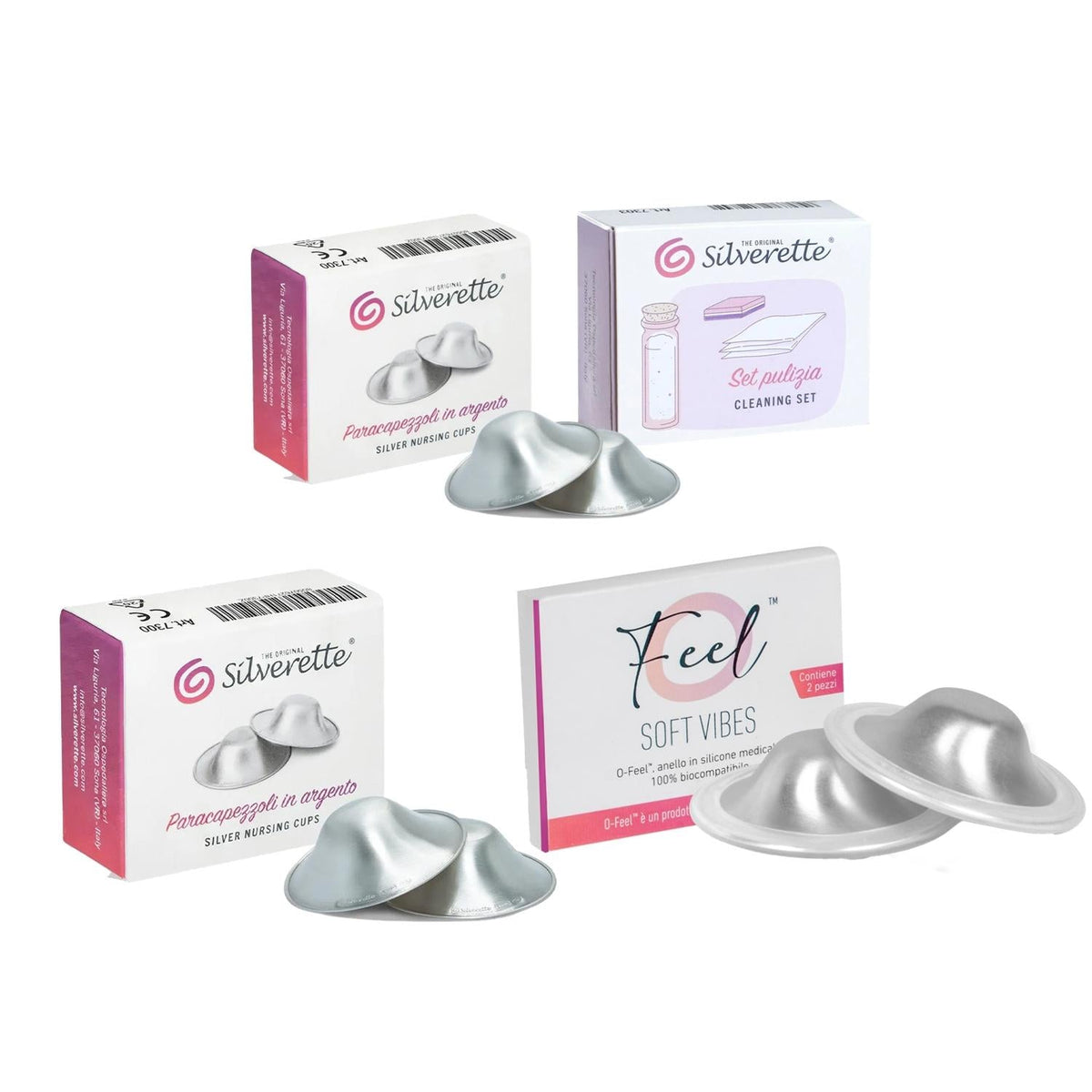 Silverette Nipple Shields for Breastfeeding Mothers - Comfort & Protection with Antimicrobial Silver by Beauty Care Bag