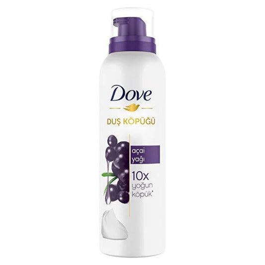 Dove Acai Oil Shower Foam: Experience 10X Richer Foam for Soft, Refreshing Skin - Gentle & Fragrant Body Wash, 6.76 fl oz by Beauty Care Bag