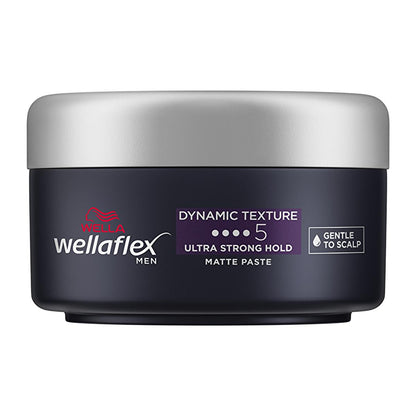 Wella Wellaflex Men's Dynamic Texture Matte Hair Paste - Ultra Strong Hold, Vegan Hair Wax for Long-Lasting Texturized Styles by Beauty Care Bag