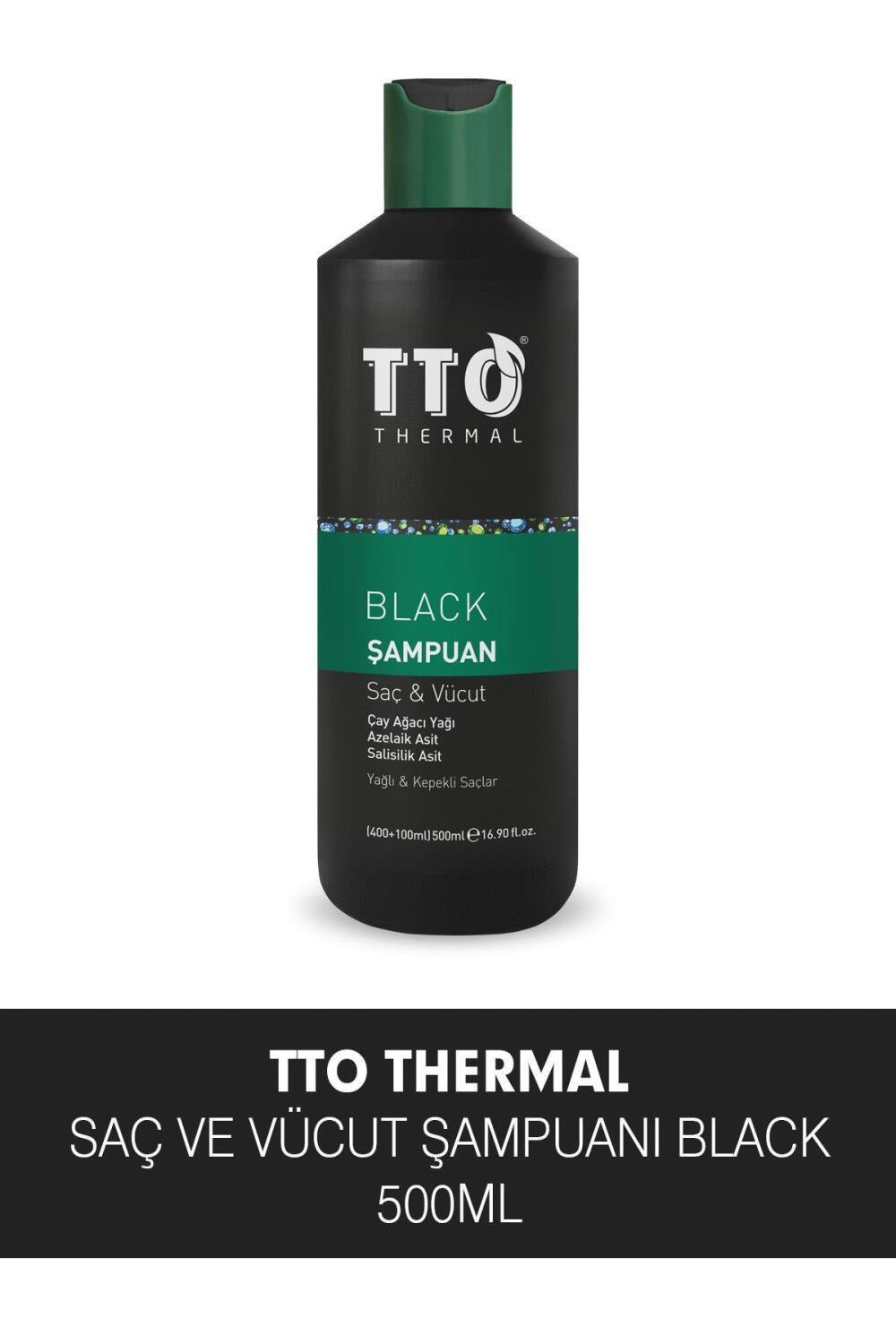 TTO Black hair and body shampoo – view 2