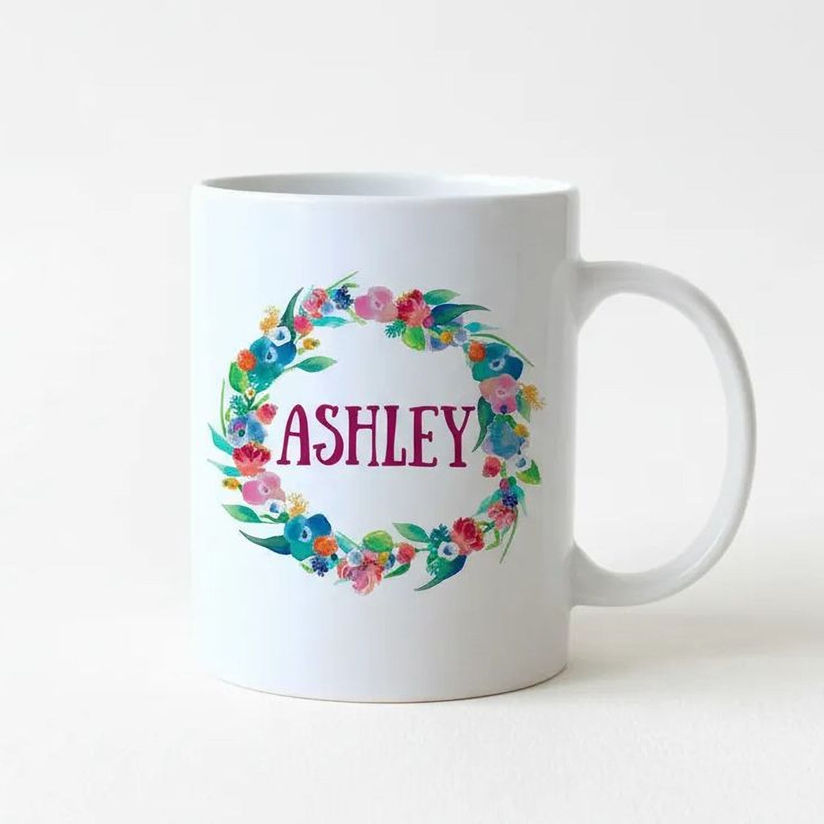 Floral Watercolor Mug - Personalized Gift for Bridesmaids by Joyful Moose