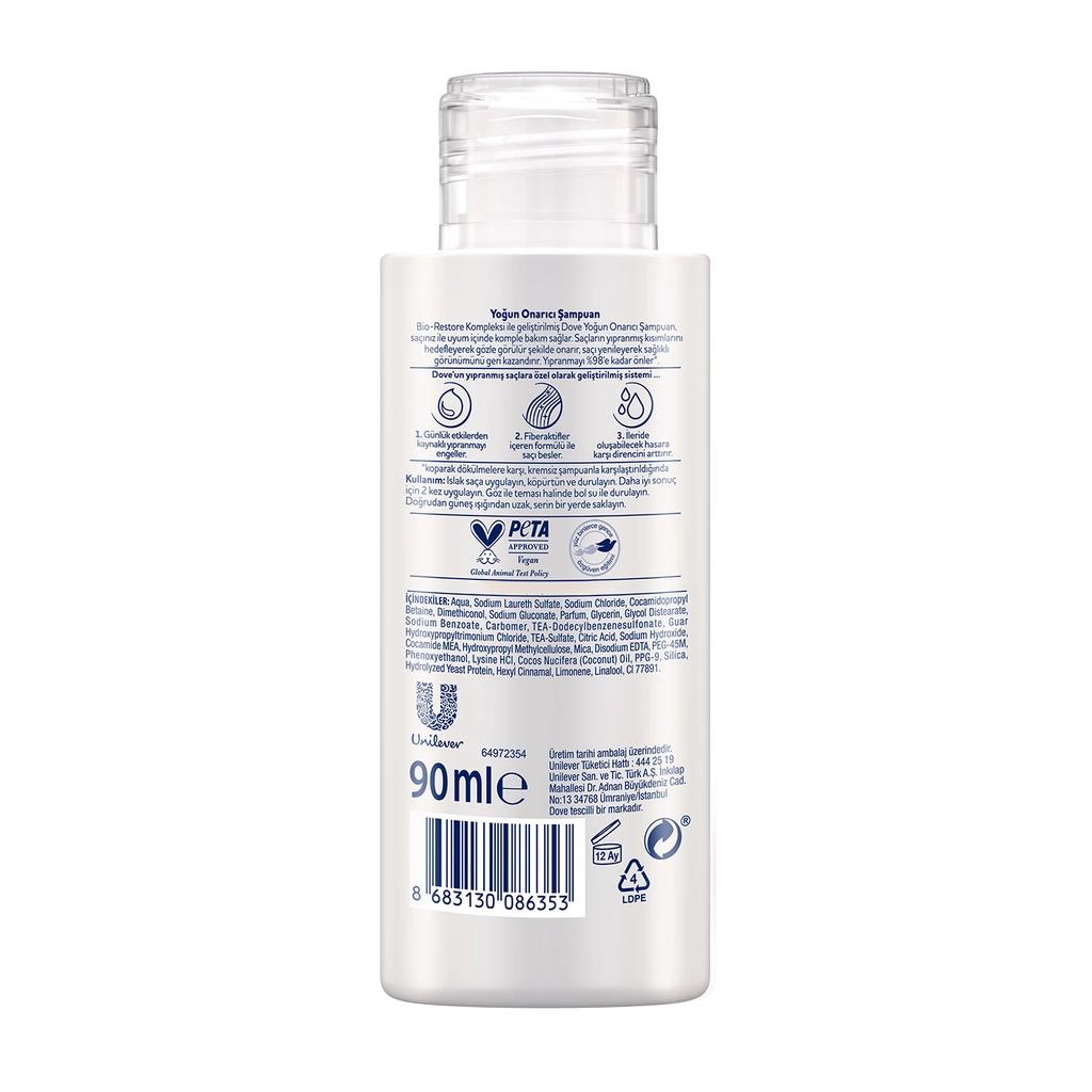 Dove Intensive Repair Travel Size Shampoo 90 ml by Beauty Care Bag