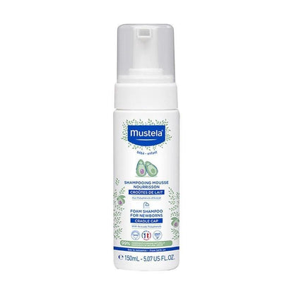 Mustela Baby Foam Shampoo for Newborns - Gentle, Tear-Free, 5.07 fl oz by Beauty Care Bag