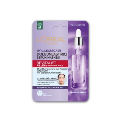Loreal Revitalift: Hyaluronic Acid Serum Mask - Plumping, Hydrating & Anti-Aging Face Treatment for Fine Line Reduction by Beauty Care Bag