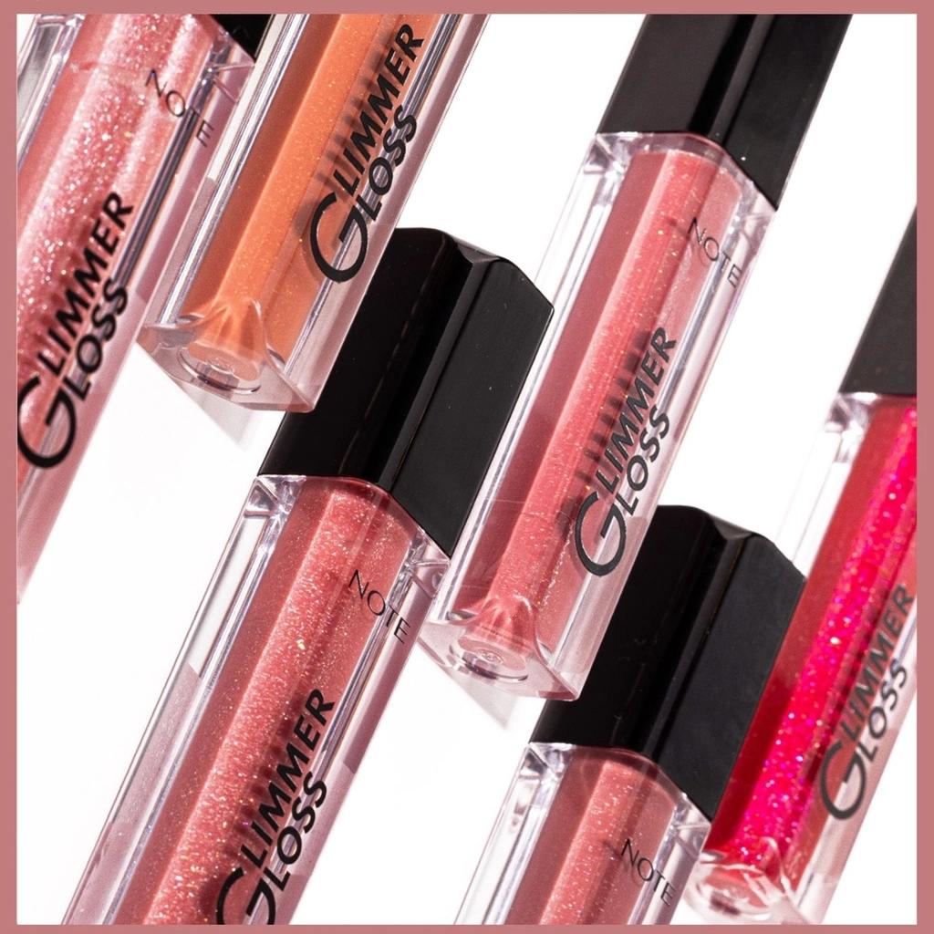 Note Cosme Glimmer Gloss Hydrating Lip Gloss 20 Sugar Baby by Beauty Care Bag