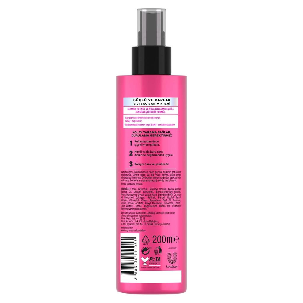 Elidor Strong & Shiny Liquid Conditioner for Dull Hair 200 ml by Beauty Care Bag