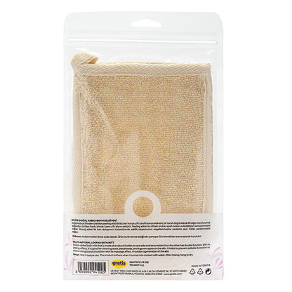 Eklips Natural Exfoliating Bath Glove with Gourd Fiber - Gentle Skincare, Cellulite Prevention, and Eco-Friendly by Beauty Care Bag