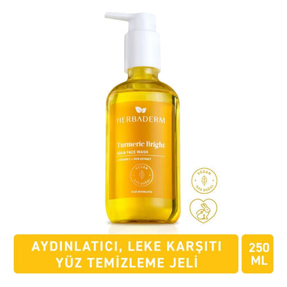Herbaderm Turmeric Bright Aqua Cleansing Gel 250 ml by Beauty Care Bag