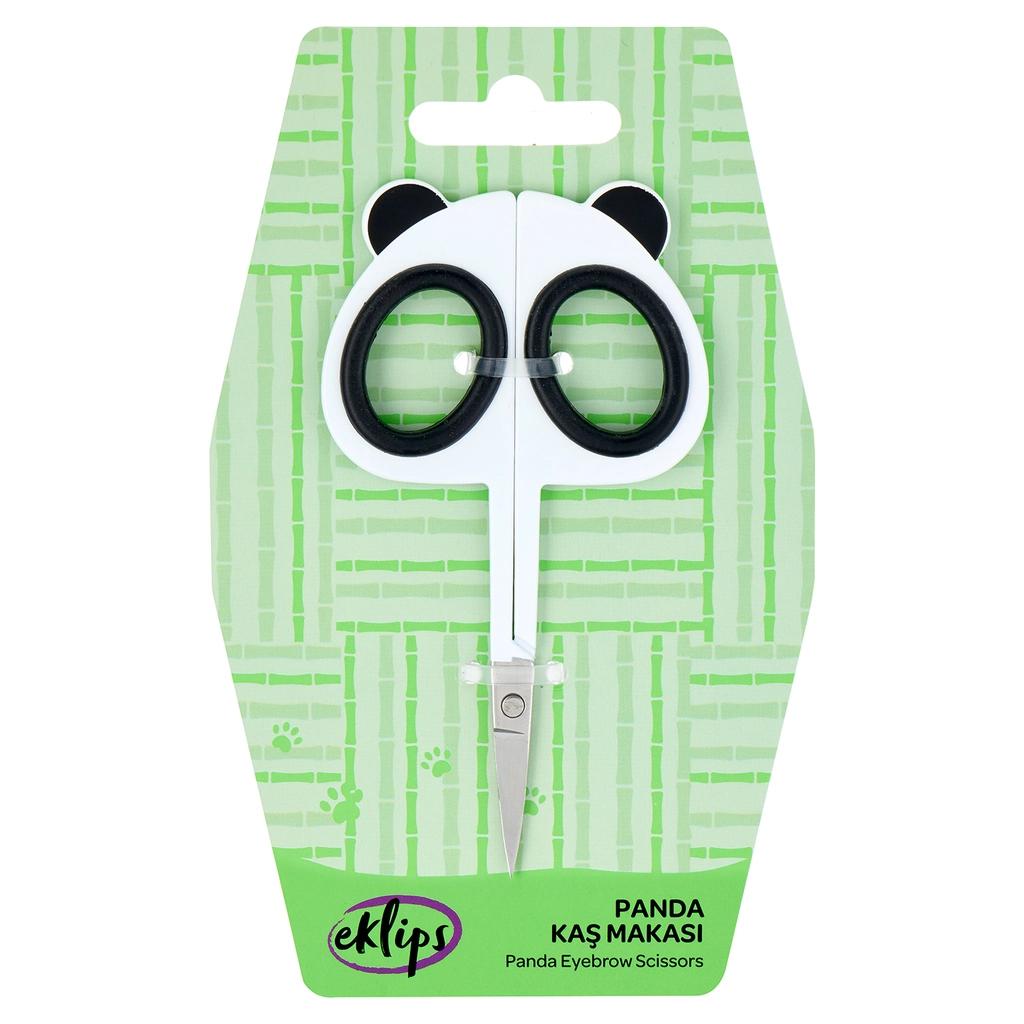 Eklips Panda Eyebrow Scissors for Precise Grooming by Beauty Care Bag