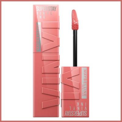 Maybelline New York Super Stay Vinyl Ink Liquid Lipstick - 100 Charmed, Long-Lasting, Non-Sticky Formula by Beauty Care Bag