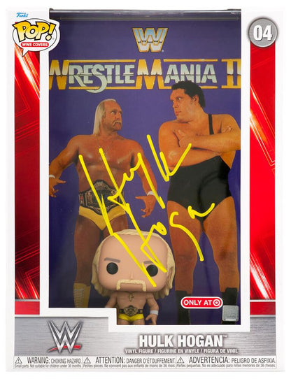 Hulk Hogan Signed WrestleMania III #04 Funko Pop! WWE Cover Vinyl Figure (Schwartz) by Balec Group