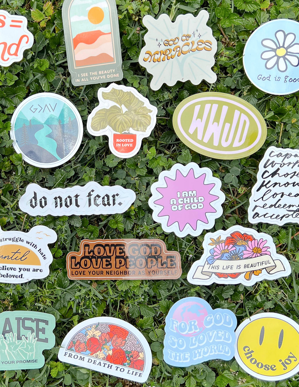 50 Random Stickers by Elevated Faith