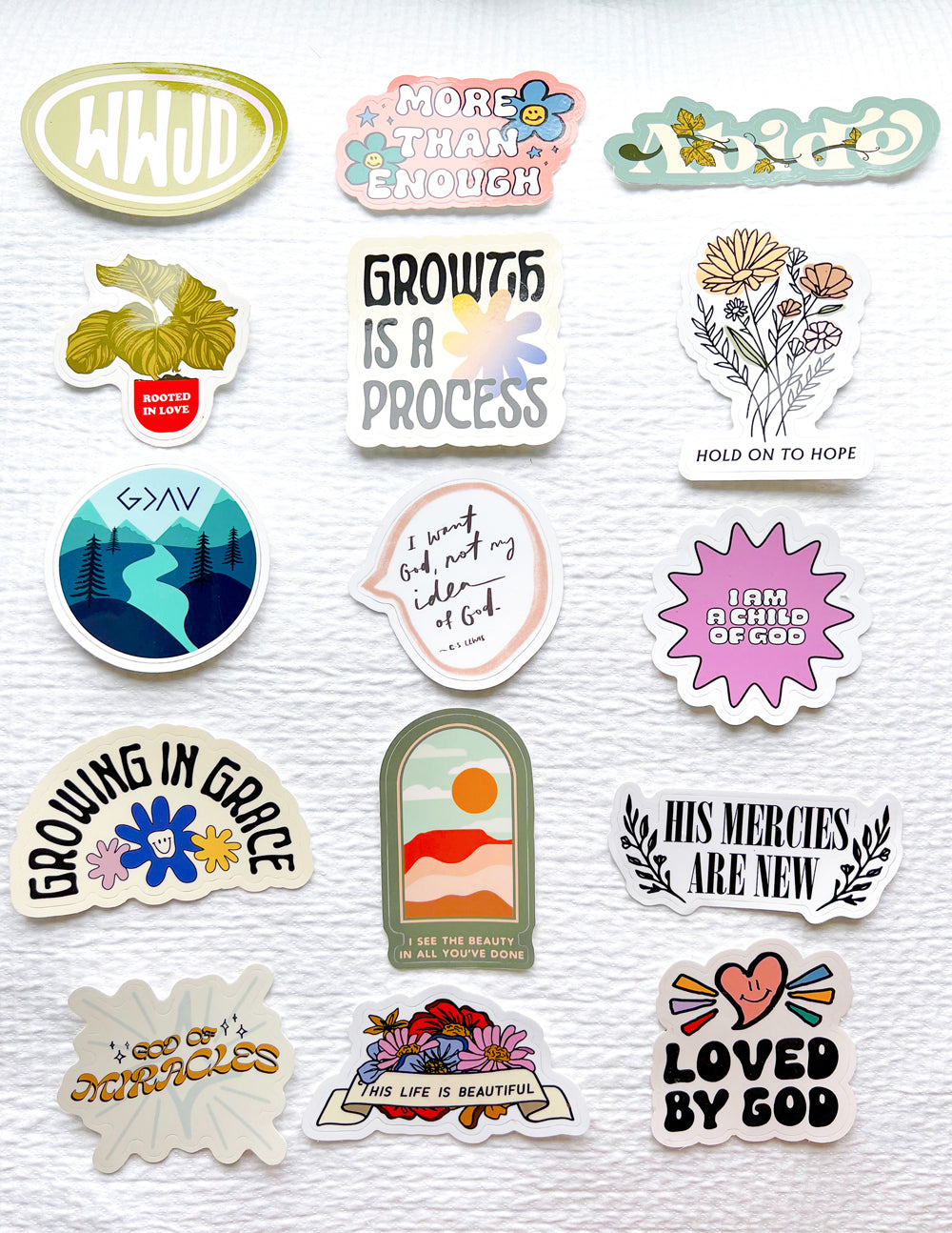 50 Random Stickers by Elevated Faith