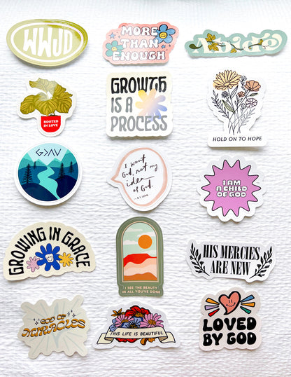 50 Random Stickers by Elevated Faith