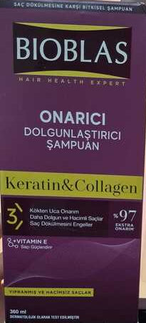 Bioblas collagen keratin shampoo – view 2