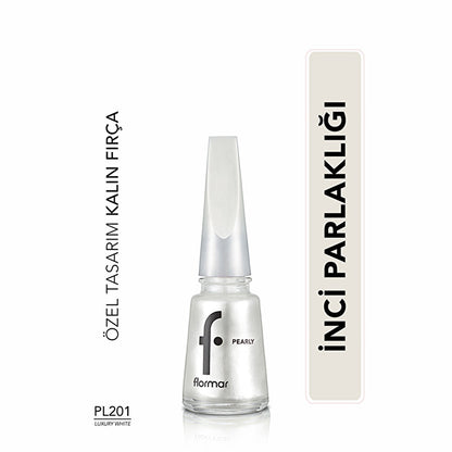 Flormar Pearly nail polish Luxury White – view 4