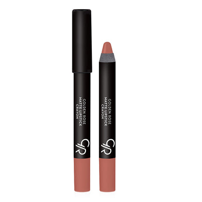 Golden Rose matte lipstick crayon in shade 18, velvet finish