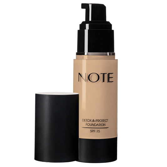 Note Detox and Protect foundation, shade 01 Beige, 35 ml