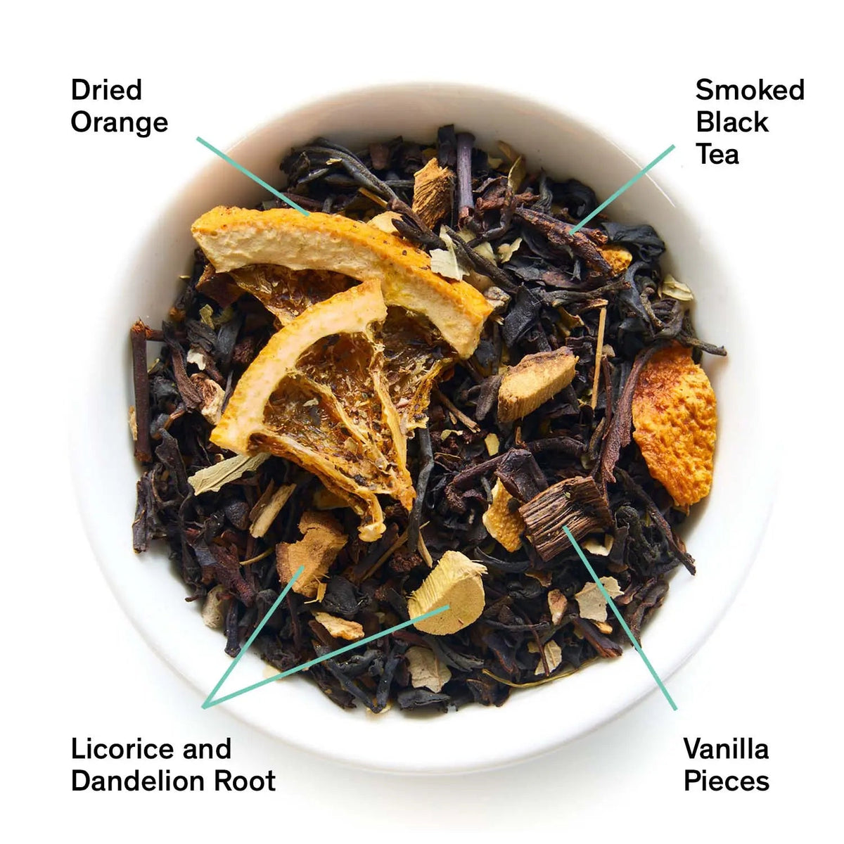 Mood Indigo smoky orange vanilla black tea