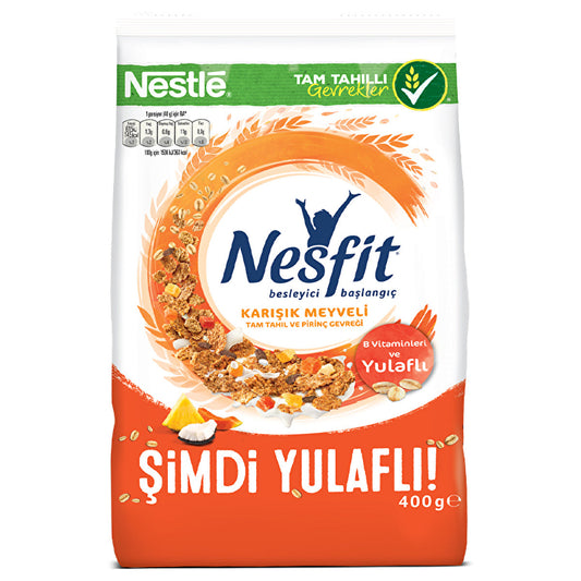 Nestle Nesfit mixed fruit whole grain rice cereal, 14 oz