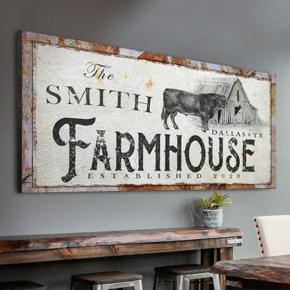 Rustic Farmhouse Sign by Tailored Canvases