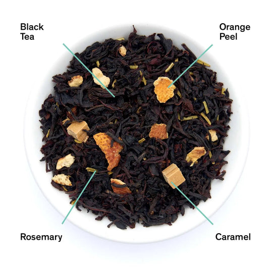 Gold Rush orange rosemary caramel black tea