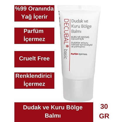 Decubal Basic lip and dry area balm, 30 ml
