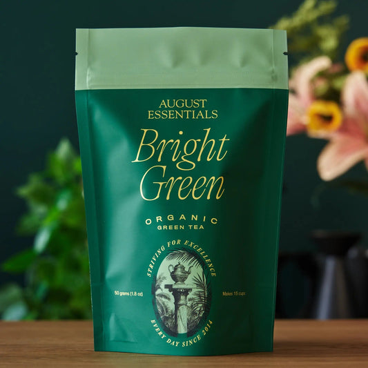 Essentials Bright Green kukicha green tea