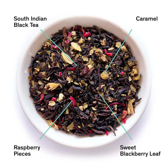 Razzmatazz raspberry burnt sugar black tea