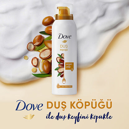 Dove argan oil foam shower gel, 200 ml