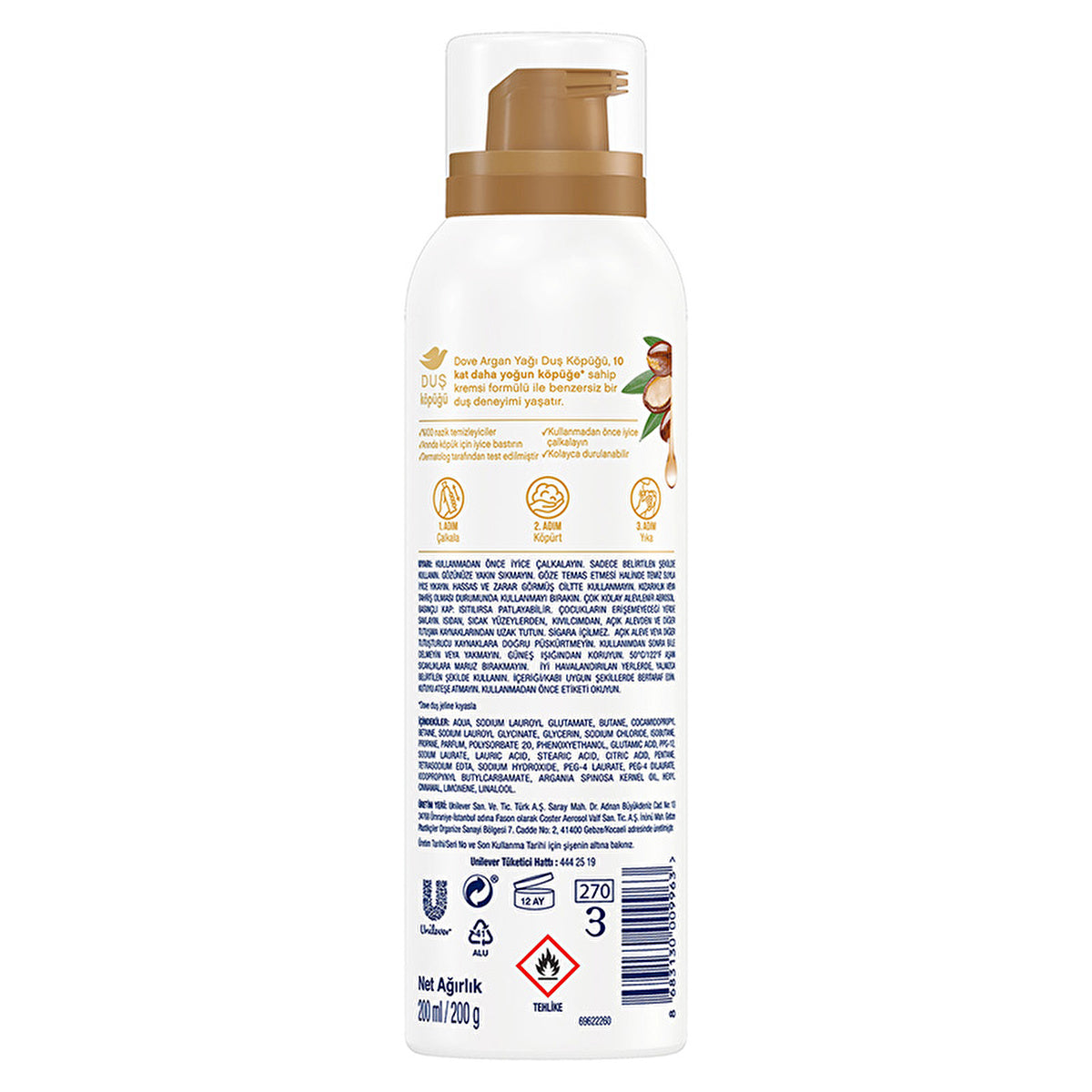 Dove foam shower gel – view 6