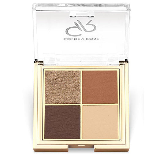 Golden Rose Quattro eyeshadow palette 04 Coffee Dream, 4 shades