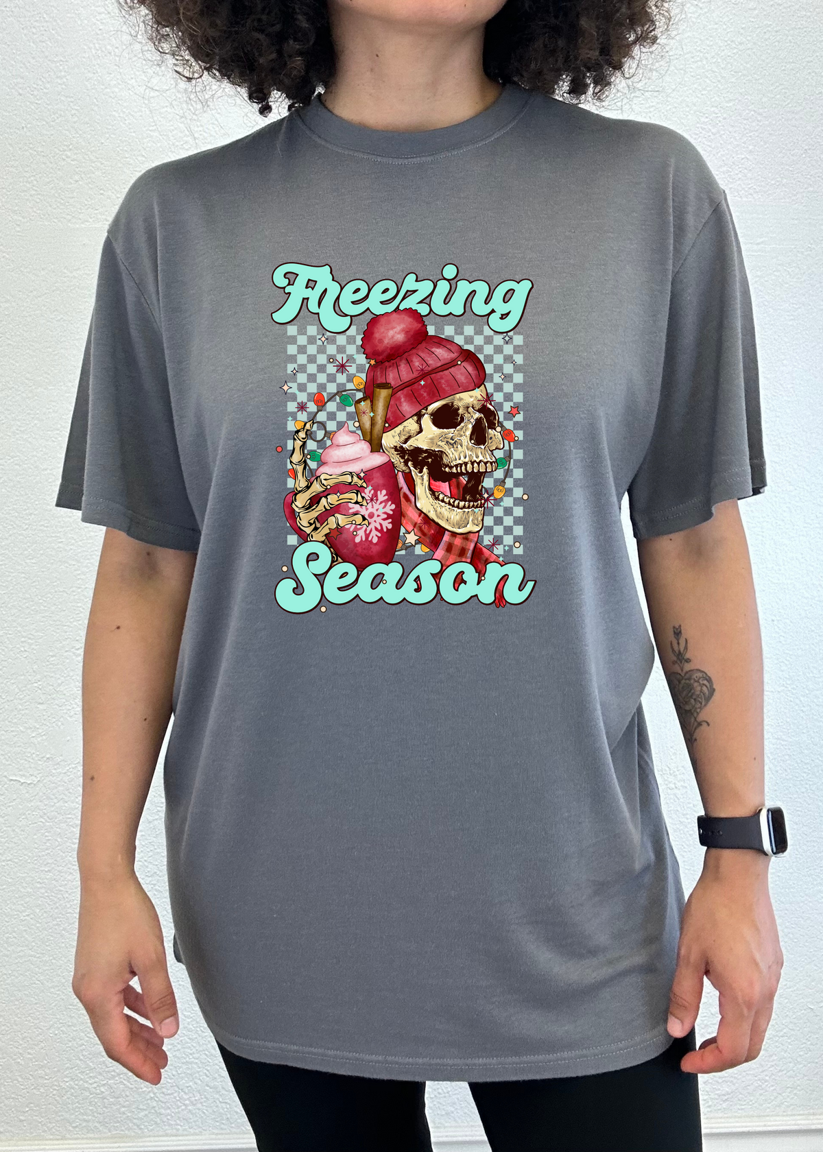 Freezing Season unisex bamboo graphic T-shirt – view 2